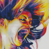 Woman Screaming Diamond Paintings