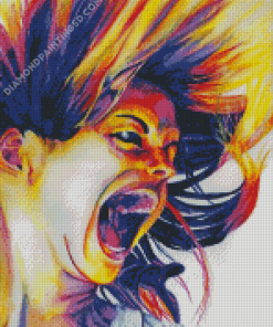 Woman Screaming Diamond Paintings