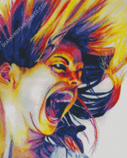 Woman Screaming Diamond Paintings