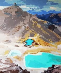 Abstract Tongariro National Park Diamond Paintings