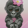 Adorable Baby Gorilla Diamond Paintings