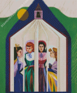 Aesthetic Little Women Art Diamond Paintings