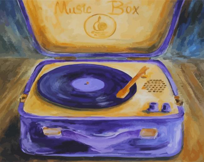 Aesthetic Record Player Diamond Paintings