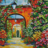 Aesthetic Garden Arch Art Diamond Paintings