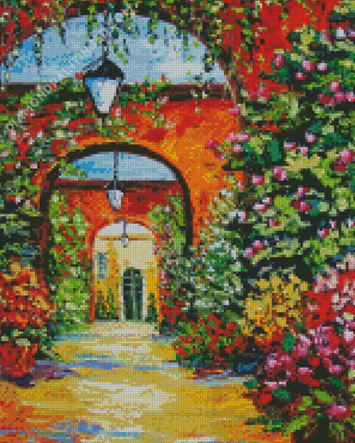 Aesthetic Garden Arch Art Diamond Paintings