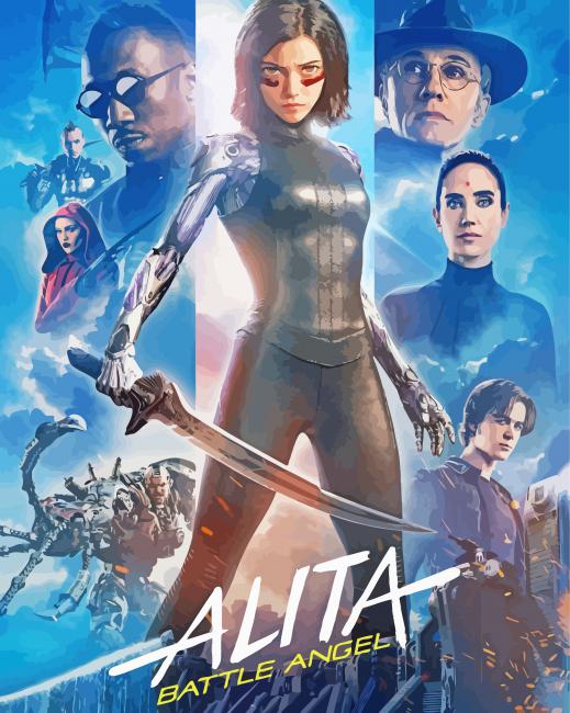 Alita Battle Angel Movie Poster Diamond Paintings