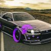 Black Nissan Skyline Car Diamond Paintings