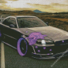 Black Nissan Skyline Car Diamond Paintings