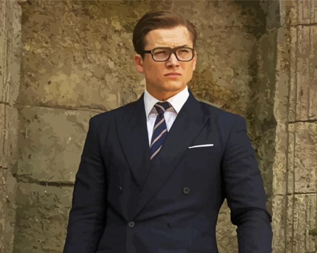 Classy Taron Egerton Diamond Paintings