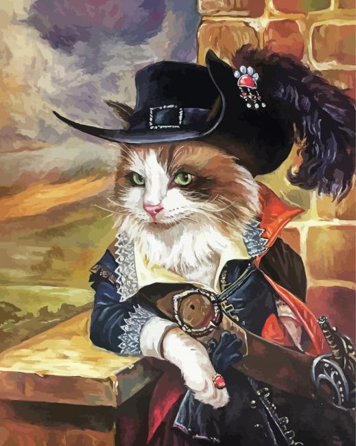 Classy Puss in Boots Diamond Paintings