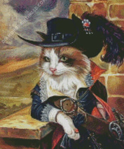 Classy Puss in Boots Diamond Paintings