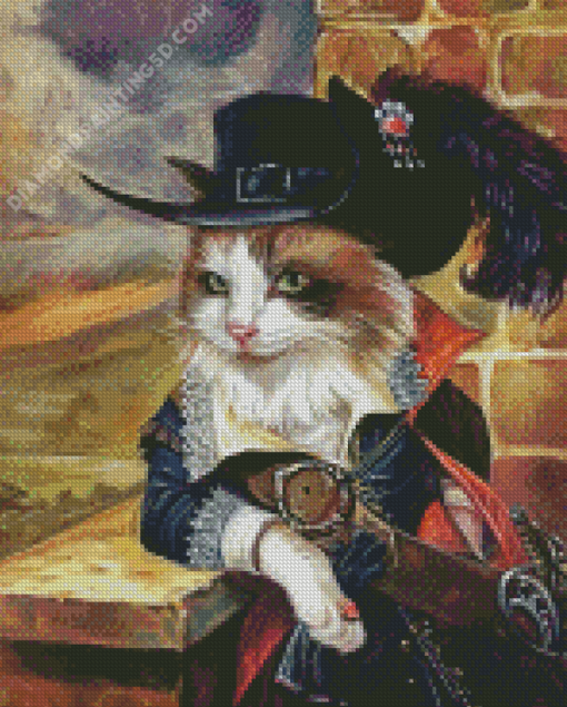 Classy Puss in Boots Diamond Paintings