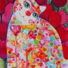 Colorful Kitten And Candy Diamond Paintings