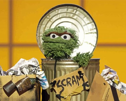 Cool Oscar The Grouch Diamond Paintings