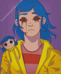 Creepy Coraline Doll Diamond Paintings