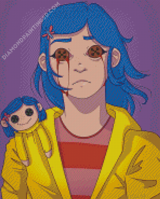 Creepy Coraline Doll Diamond Paintings