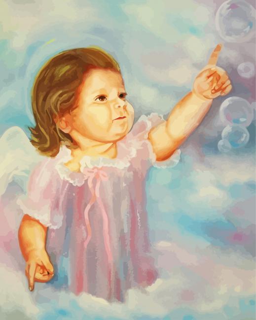 Cute Baby Angel Diamond Paintings