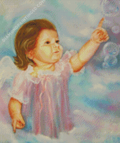 Cute Baby Angel Diamond Paintings