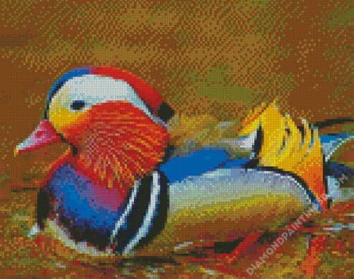 Cute Mandarin Duck Diamond Paintings