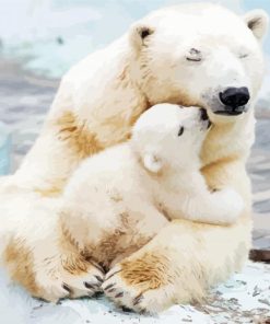 Cute Polar Bear Cub Diamond Paintings