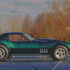 Dark Green 69 Corvette Diamond Paintings