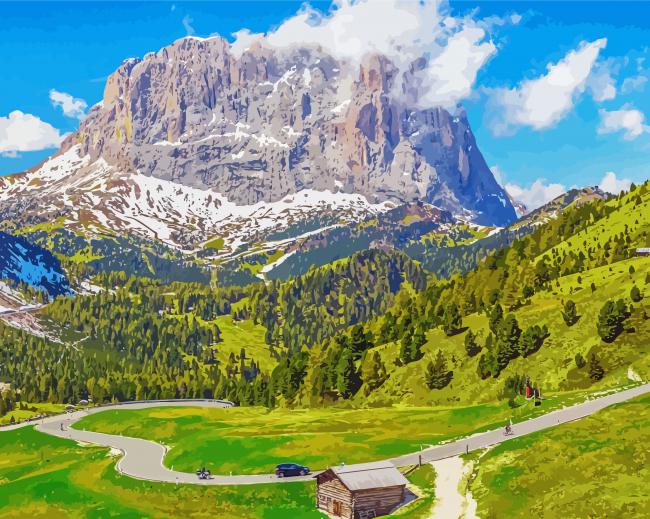 Dolomites Landscape Diamond Paintings