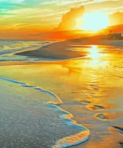 Footprints In The Sand Art Diamond Paintings