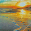 Footprints In The Sand Art Diamond Paintings