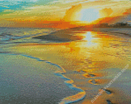 Footprints In The Sand Art Diamond Paintings