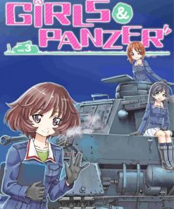 Girls Und Panzer Anime Poster Diamond Paintings