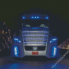 Grey 18 Wheeler Truck Diamond Paintings