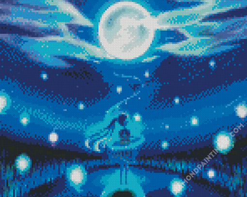 Humming of Moon Spirit Diamond Paintings