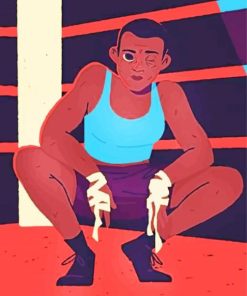 Kickboxing Girl Diamond Paintings