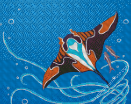 Mantaray Fish Diamond Paintings