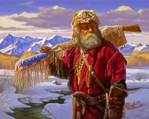 Mountain Men Art Illustration Diamond Paintings