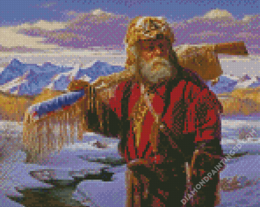 Mountain Men Art Illustration Diamond Paintings