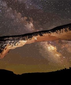 Natural Bridges National Monument At Night Diamond Paintings