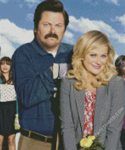 Parks Recreation Reunion Diamond Paintings