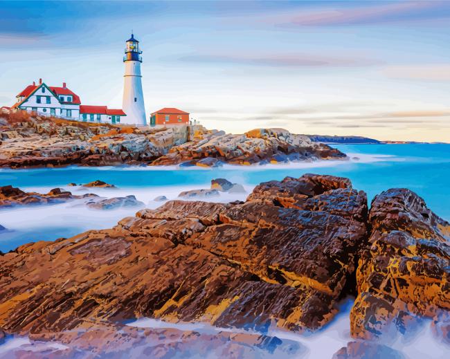 Portland Lighthouse Diamond Paintings