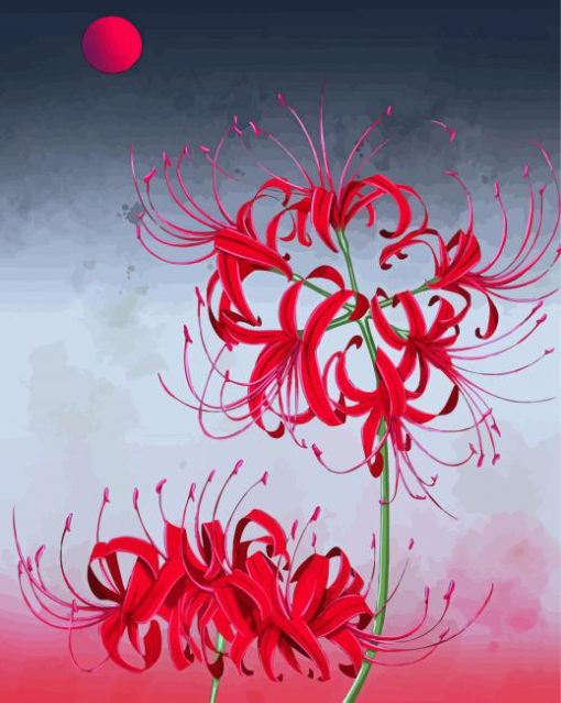 Red Spider Lilies Diamond Paintings