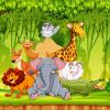 Sauvage Jungle Animals Diamond Paintings