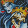 Skull King And Queen Diamond Paintings