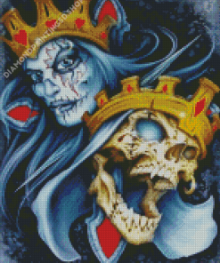 Skull King And Queen Diamond Paintings