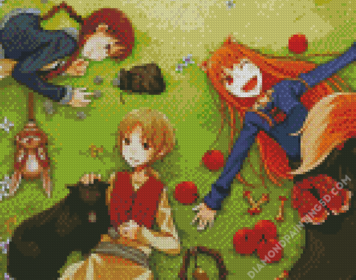 Spice And Wolf Characters Diamond Paintings