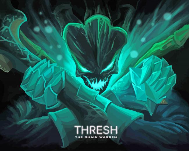 Thresh Video Game Character Diamond Paintings