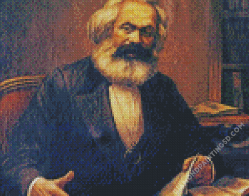 Vintage Karl Marx Diamond Paintings