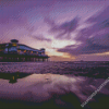 Weston Super Mare Beach Sunset Diamond Paintings