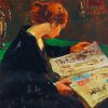 A Girl Reading Vincenzo Art Diamond Paintings