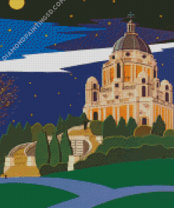 Ashton At Night Illustration Diamond Paintings