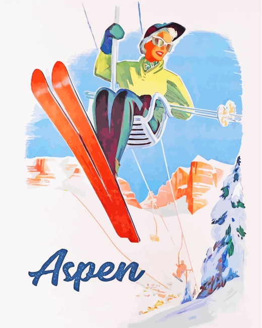 Aspen Ski Diamond Paintings